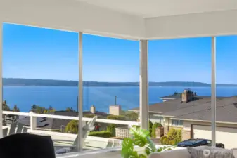 Views of the Puget Sound.