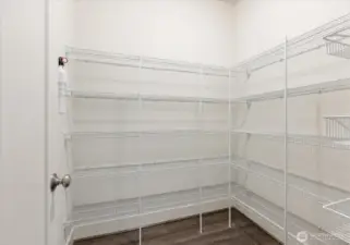 Large pantry.