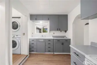 Peep the arch entry to the main living space