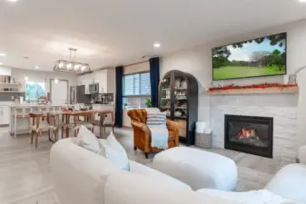 Open concept living with many cozy, custom features!