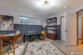 Downstairs bathroom is attached