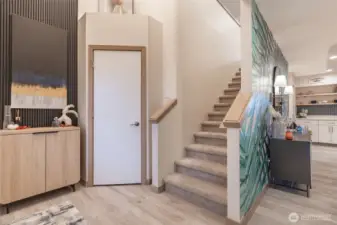 Custom entryway is SO inviting!