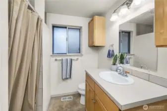 3/4 Bathroom located near the dining room