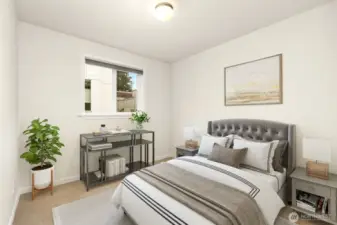 Spacious Primary Bedroom. *this photo is virtually staged*