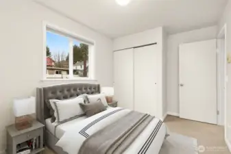 Primary Bedroom. *this photo is virtually staged*