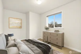 Guest Bedroom. *this photo is virtually staged*