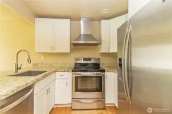 Open concept kitchen and living space