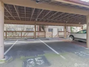 Covered parking spot