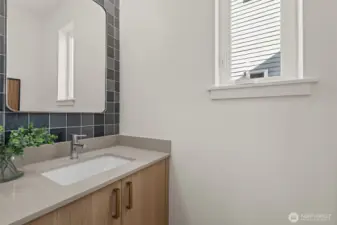 Powder room on the main floor