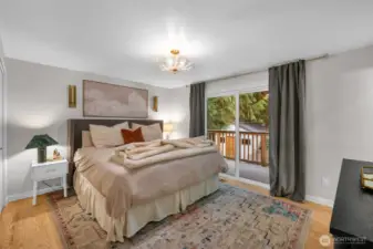 Primary suite with it's own personal deck.