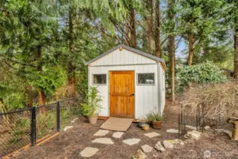 Garden shed.