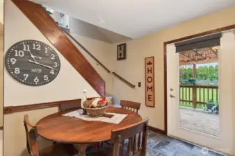 Stairs to upper level