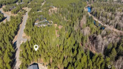 Aerial view of homesite