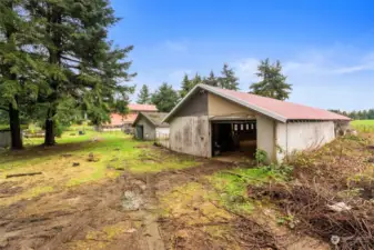 Concrete floored outbuilding