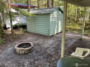 Shed in back of property.