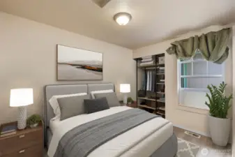 Bedroom #2 virtually staged