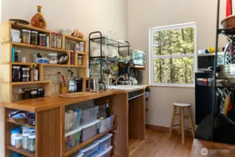 Wherever you are in the cabin there is a view that pulls you out into the woods...