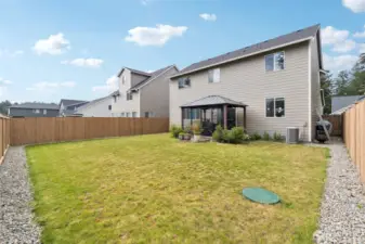 Back yard with patio and gazebo