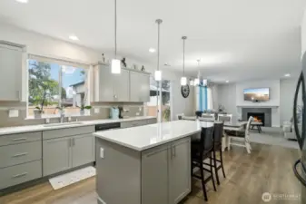 Spacious Kitchen with open living concept