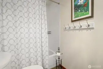 This is the other side of the entry level en suite with bathtub and shower.