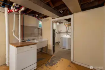 There are 2 unfinished rooms in the basement. Perhaps an opportunity for a 4th bedroom? (Buyer to verify)