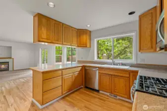 Natural light throughout