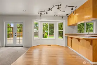 Kitchen nook with natural lighting