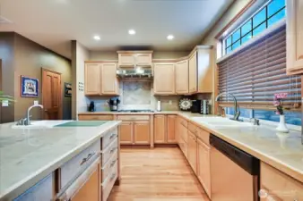 So much counter space and storage for all your kitchen supplies!