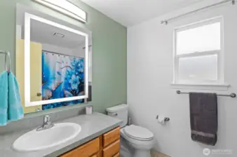 A fresh, modern bathroom designed for your comfort and convenience.