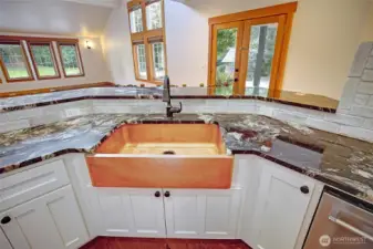 Slate-Splash, LED Lighting and Custom Cabinets~
