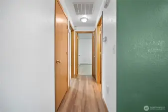 Hallway to bedrooms