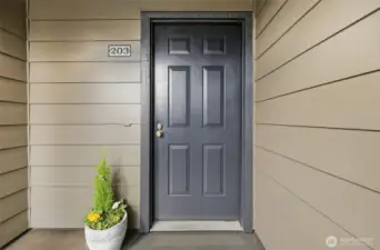 Front door landing to unit