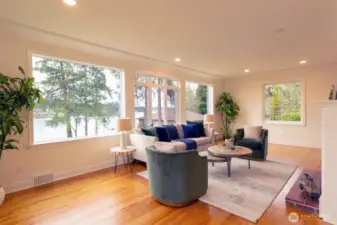 Lets the views and sunshine in, this home is flooded with light.