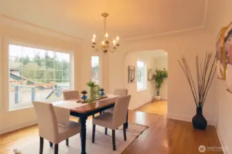 Formal dining room for entertaining.