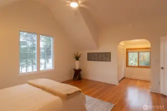 Two cedar closets, custom built-ins and oak hardwoods.