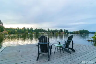 Spacious dock is great for entertaining, lounging, fishing, you name it!