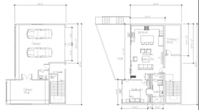 Floorplan of Beach House/ADU Plan included with home purchase