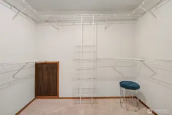 Primary walk in closet