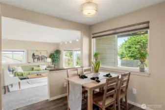 Dining area and family room