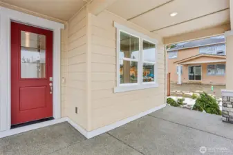 Covered front and back porch with all homes!  Pictures are examples.