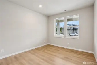 Lower-level bedroom or office, photos are representation only.