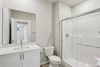 Lower level 3/4 bath