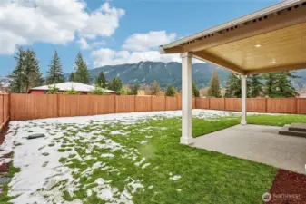 Large covered patios and fully landscaped yards.  Photos are for representation purposes only.