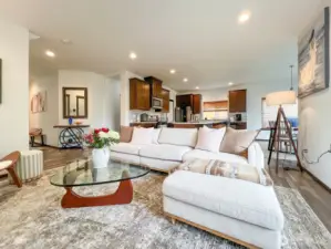 Great Room opens to Kitchen & Dining