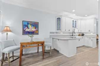 Breakfast nook is adjacent to the Updated Kitchen.