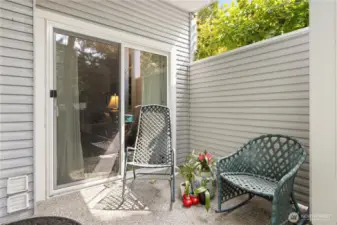 One of 2 Private Patio areas.