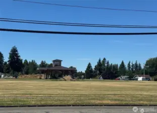 Everything in town is just steps away from this central location, including this new park
