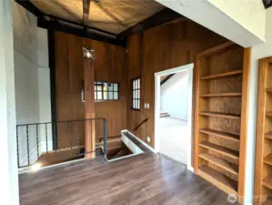 Landing looking into the primary bedroom.