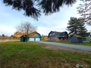 Well house, primary dwelling & other structures.