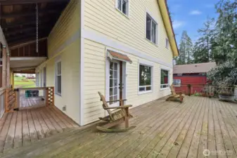 Back deck.